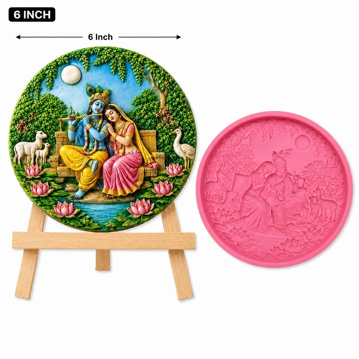 Radha Krishna Mould for Resin & Concrete Art