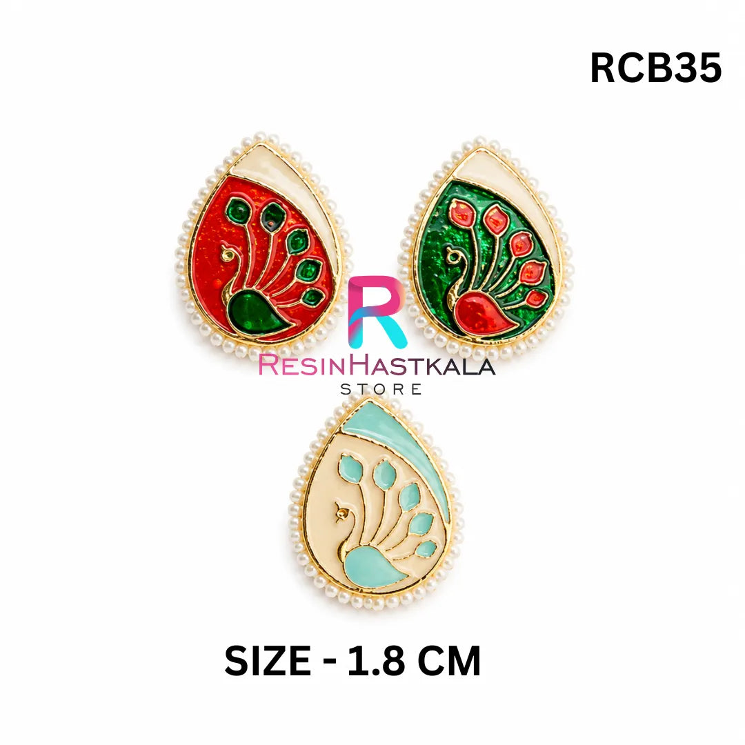 Rakhi Charm With Jacomoti Set Of 4 (RCB35)