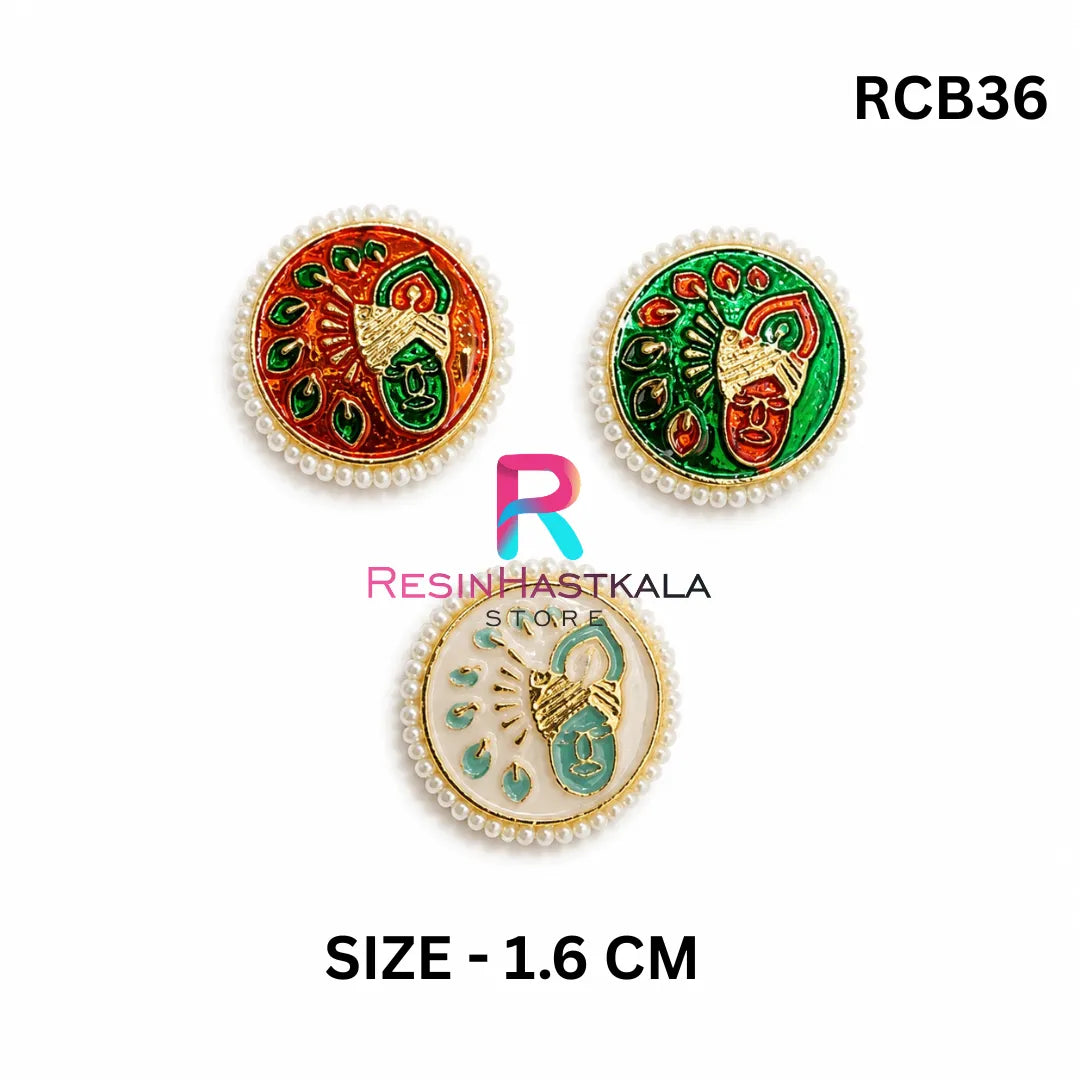Rakhi Charm With Jacomoti Set Of 4 (RCB36)
