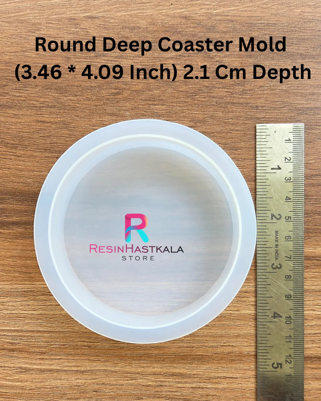 Round Deep Coaster Mold (3.46 * 4.09 Inch) 2.1 Cm Depth