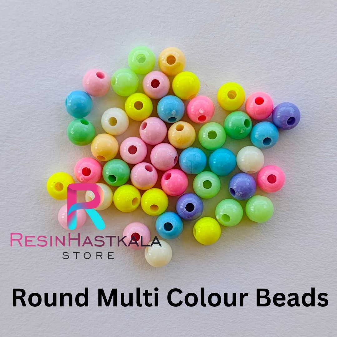 Round Multi Colour Beads (18-20 Gram)