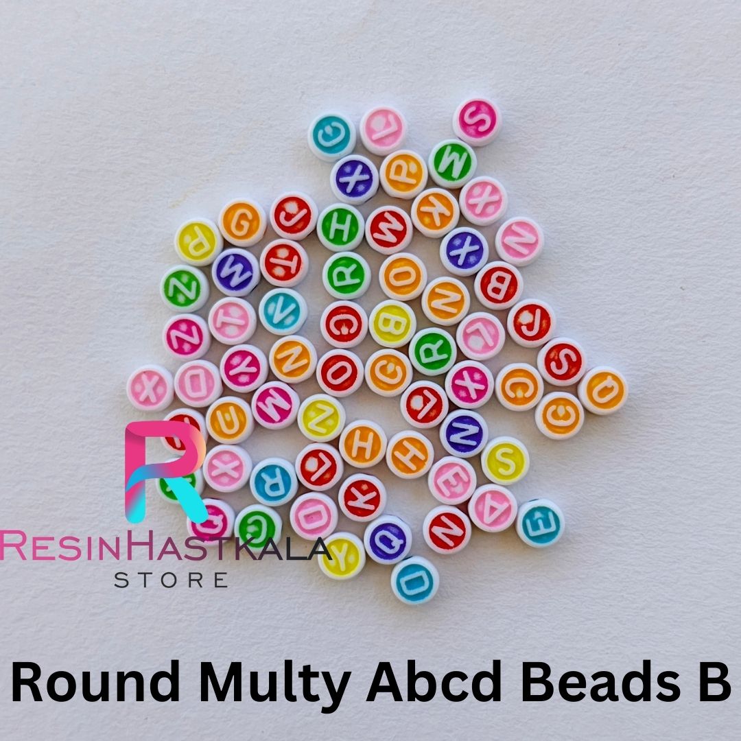 Round Multy Abcd Beads B (18-20 Gram)
