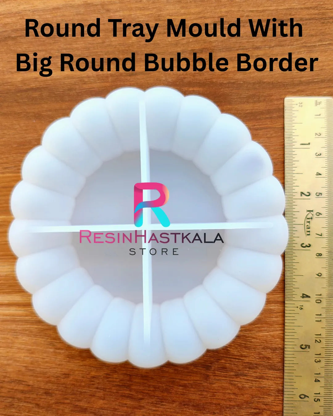 Round Tray Mould With Big Round Bubble Border