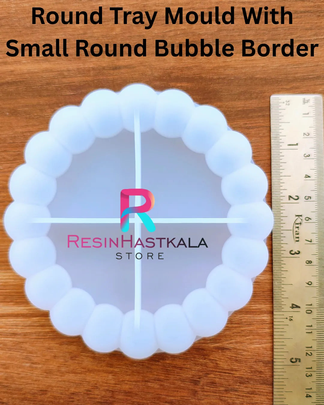 Round Tray Mould With Small Round Bubble Border