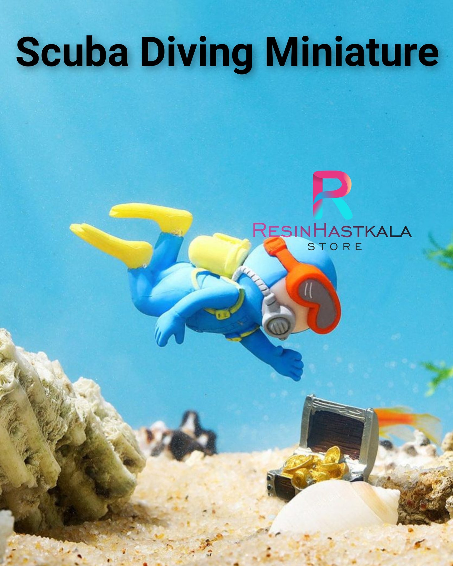 Scuba Diving Man Miniature