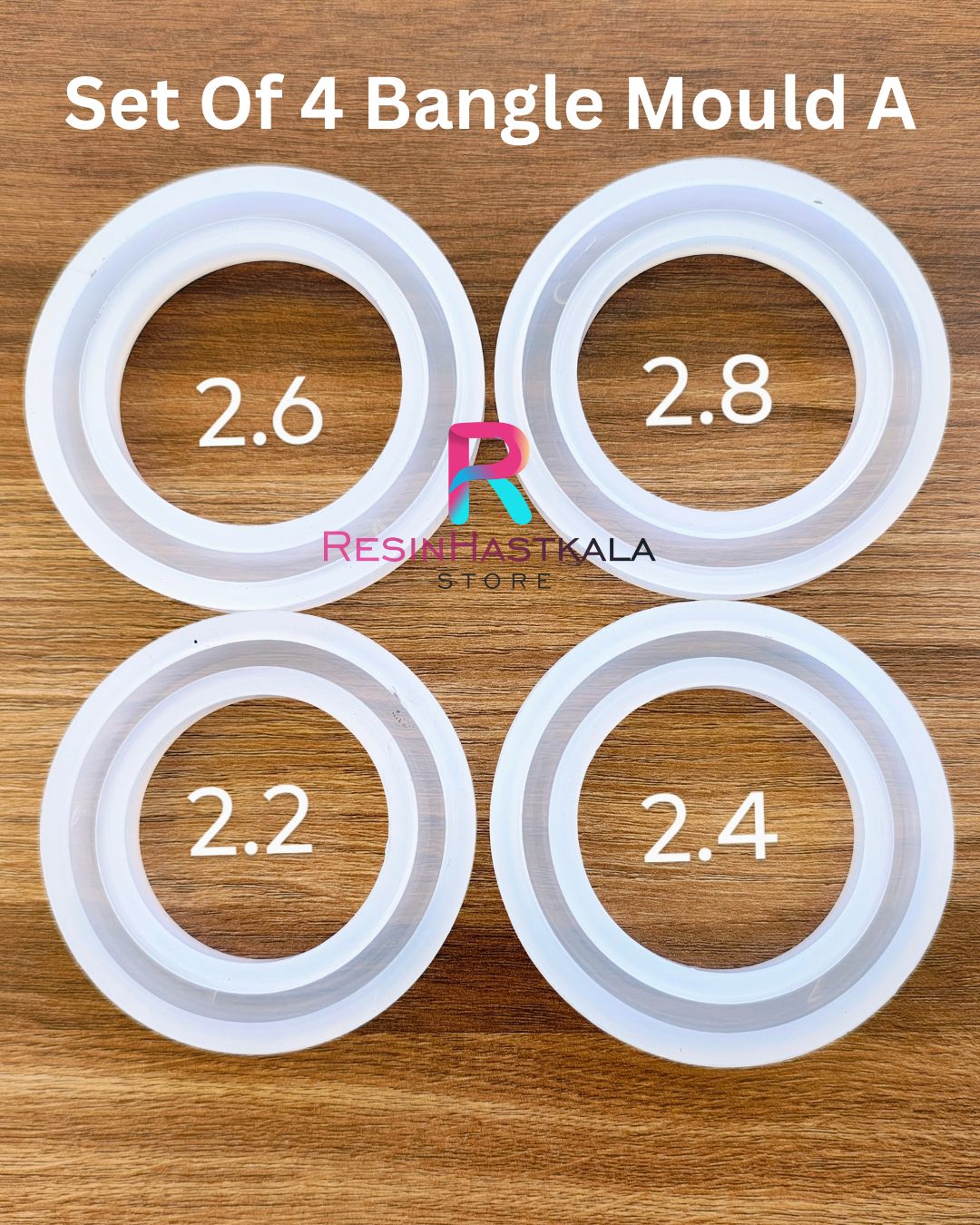 Set Of 4 Bangle Mould A