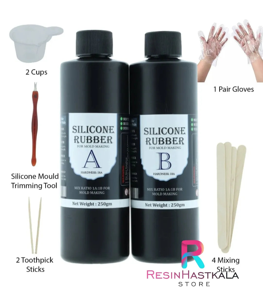 Silicon Rubber Mould Making Kit (500 Gram)