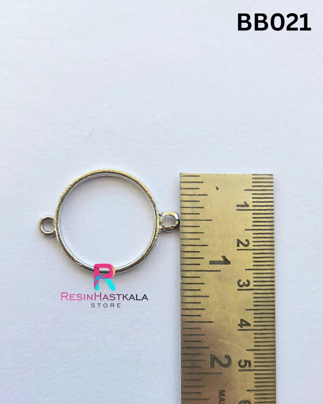 Silver Bracelet / Rakhi Bezel (BB021) – 5 Pieces