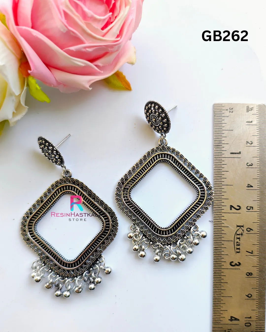 Silver Designer Earring Jumkha (GB262)