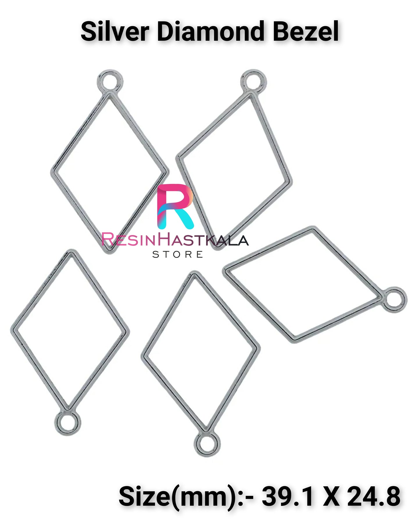 Silver Diamond Bezel (5 Piece)