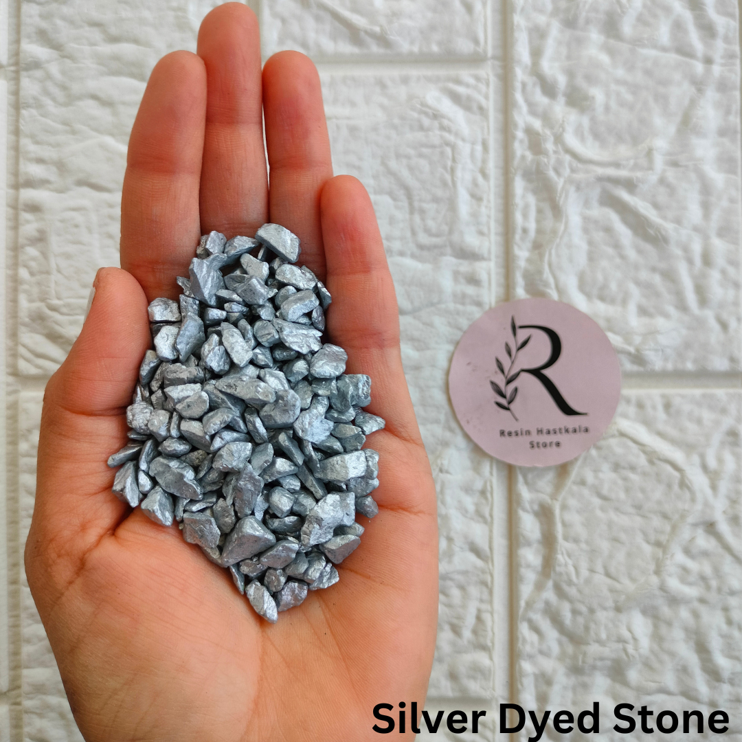 Silver Dyed Crystal/ Stone