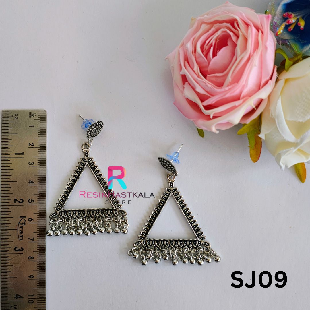 Silver Earring Bezel/Jumkha (SJ09)