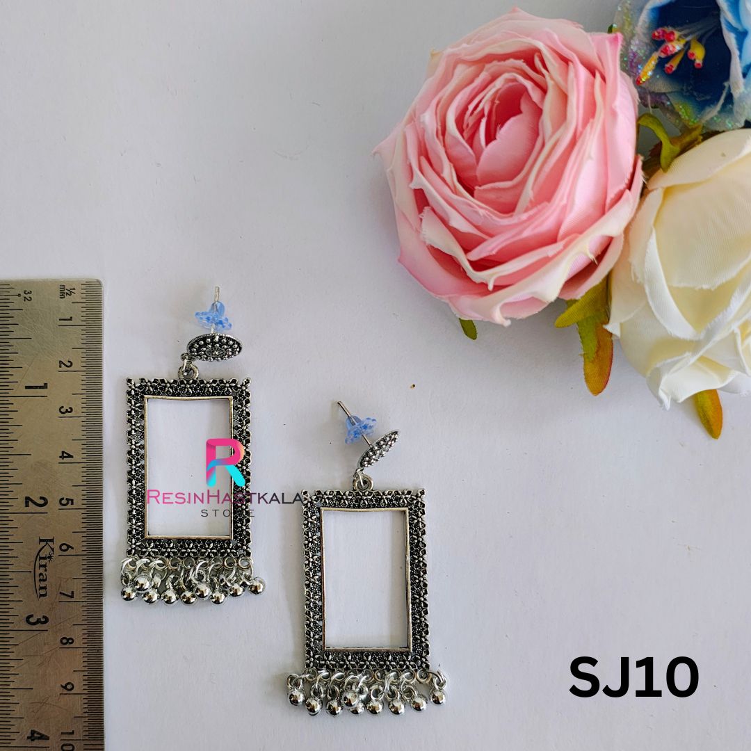 Silver Earring Bezel/Jumkha (SJ10)