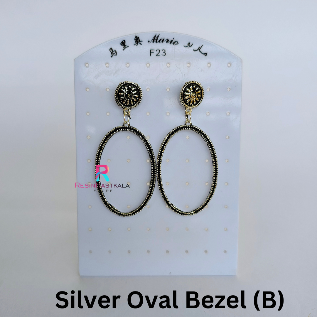 Silver Oval Bezel (B)