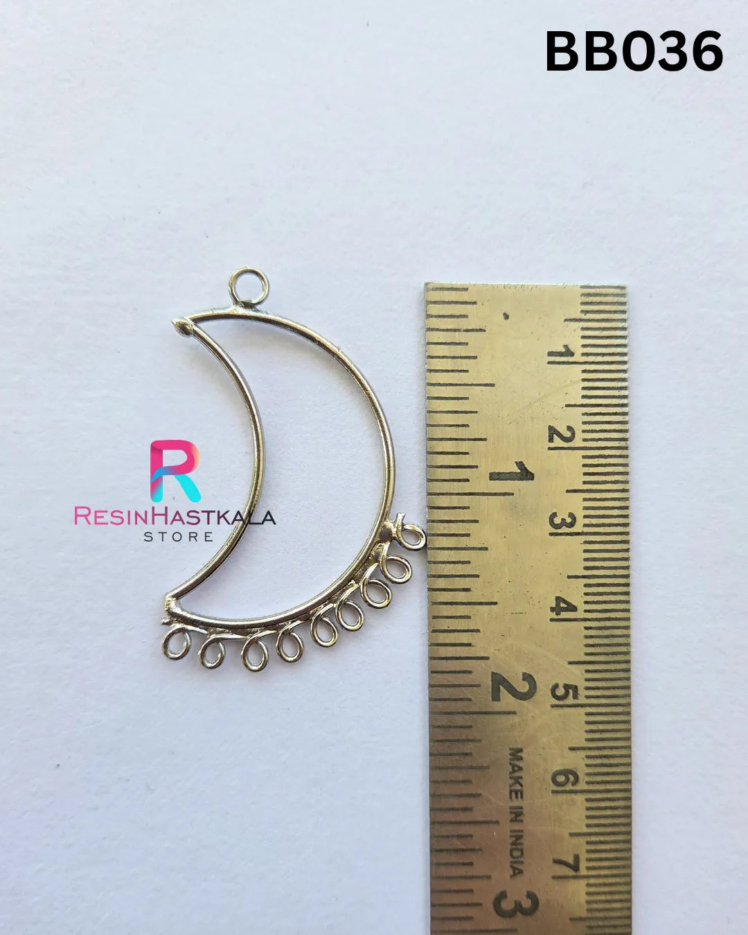 Silver Pendant Bezel (BB036) – 5 Pieces