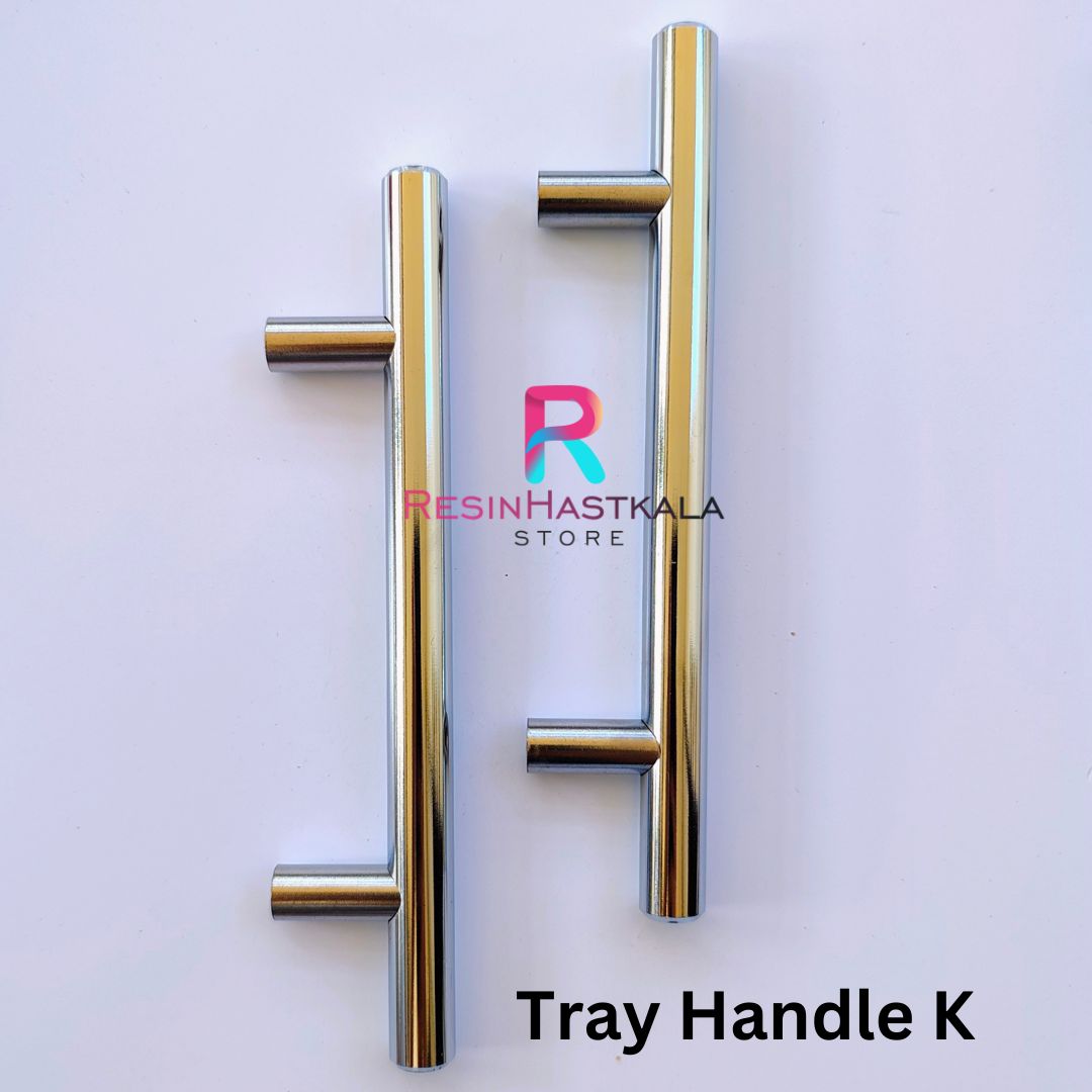 Silver Metal Tray Handle K