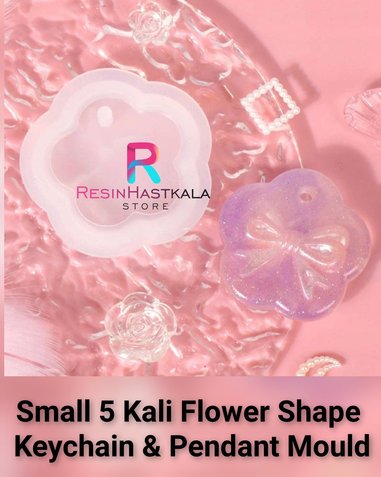 Small 5 Kali Flower Keychain & Pendant Mould