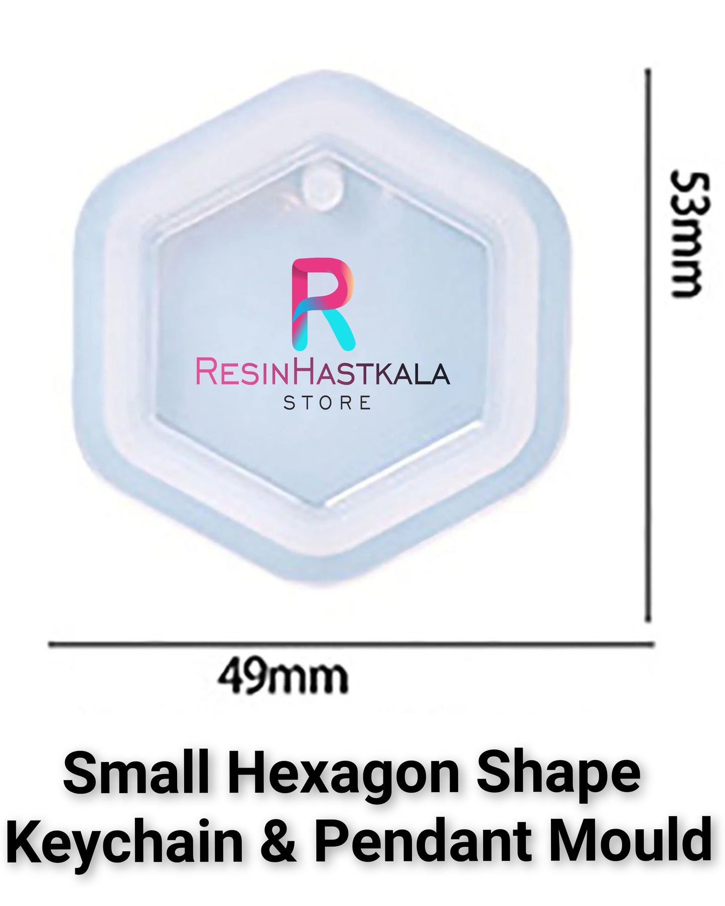 Small Hexagon Keychain & Pendant Mould