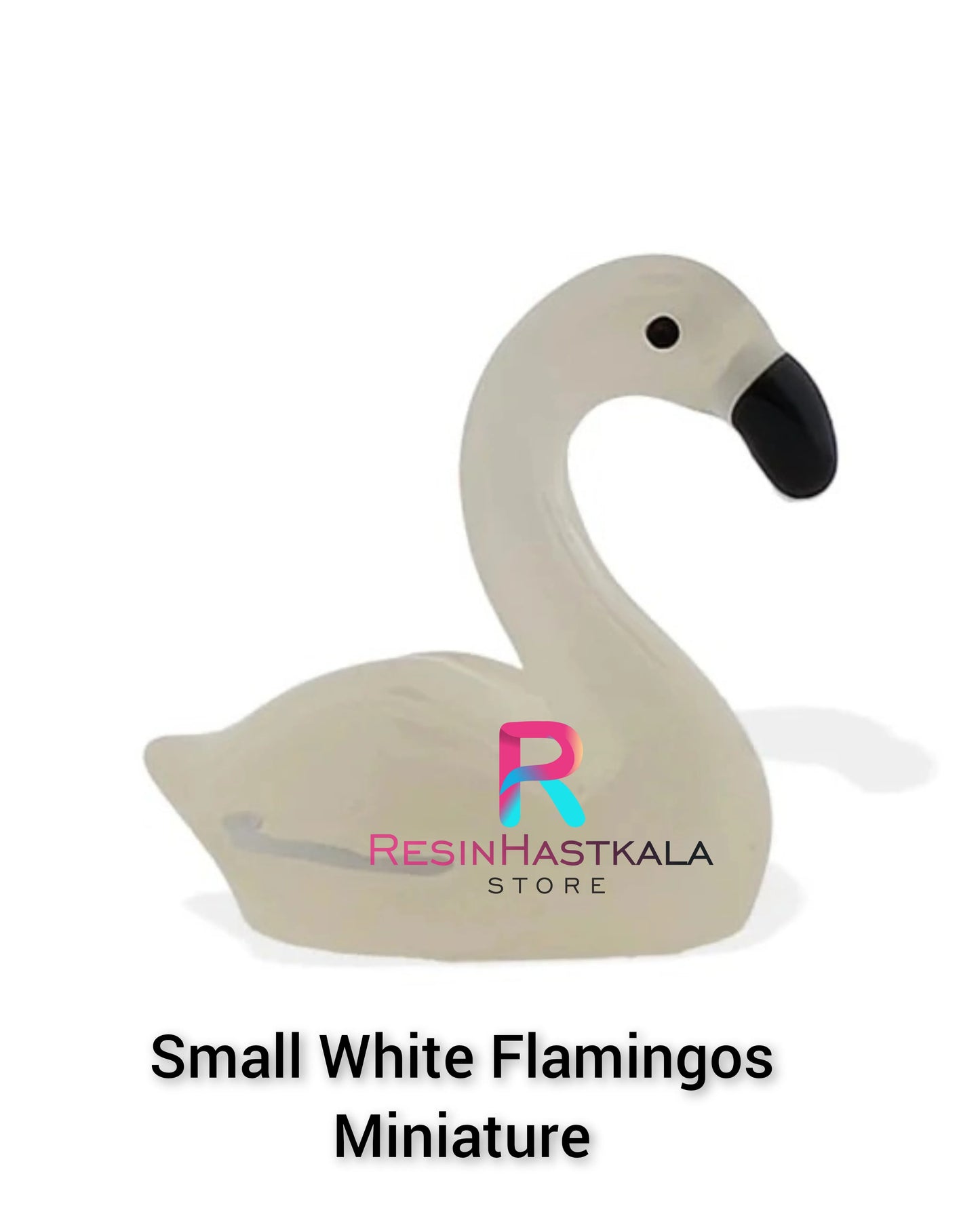 Small White Flamingos Miniature