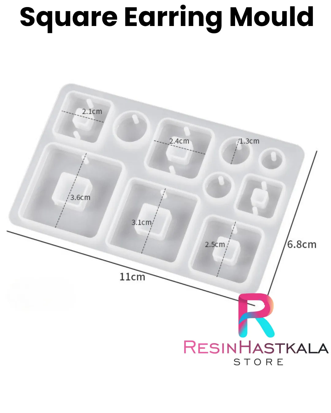 Square Earring Mould