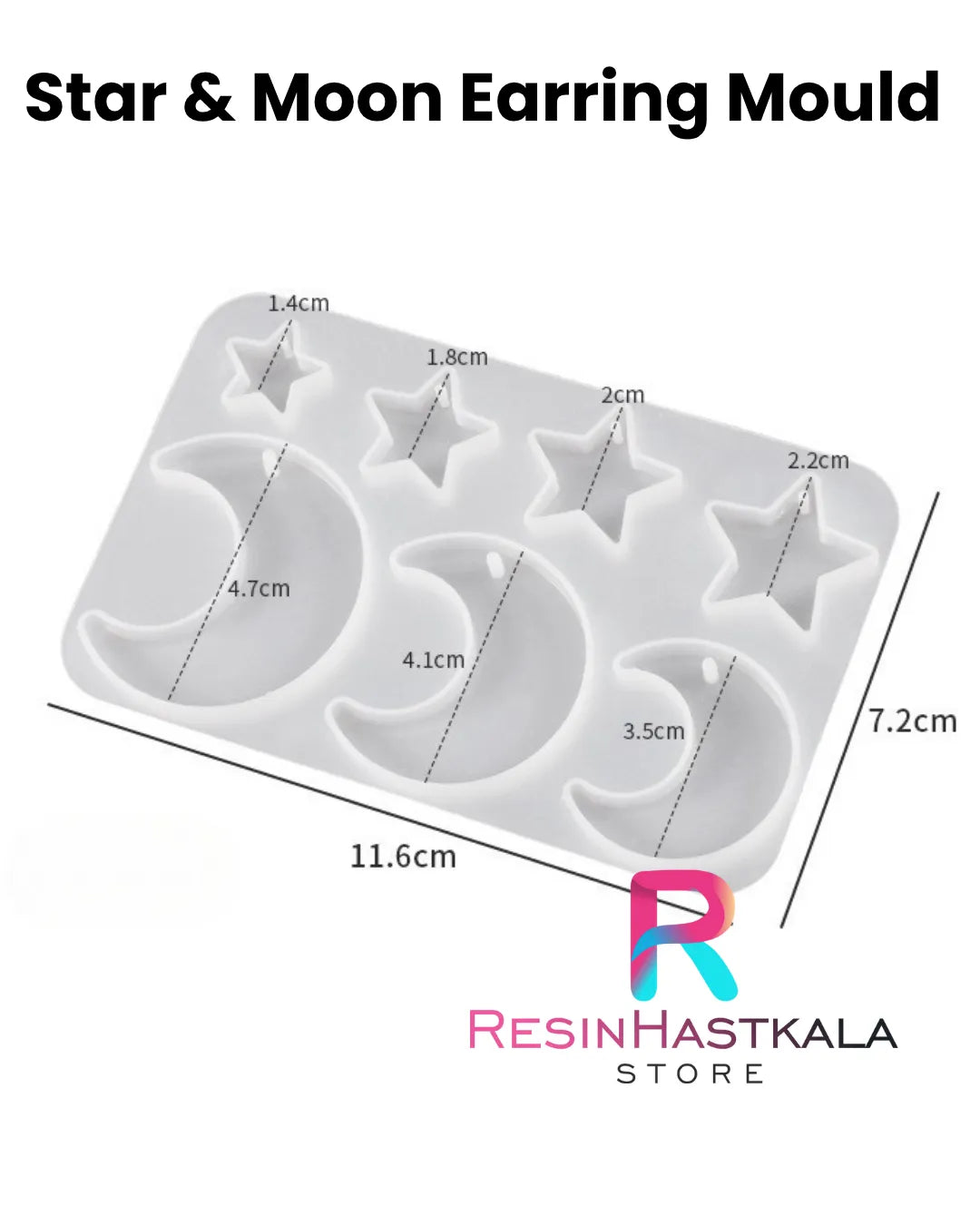 Star & Moon Earring Mould