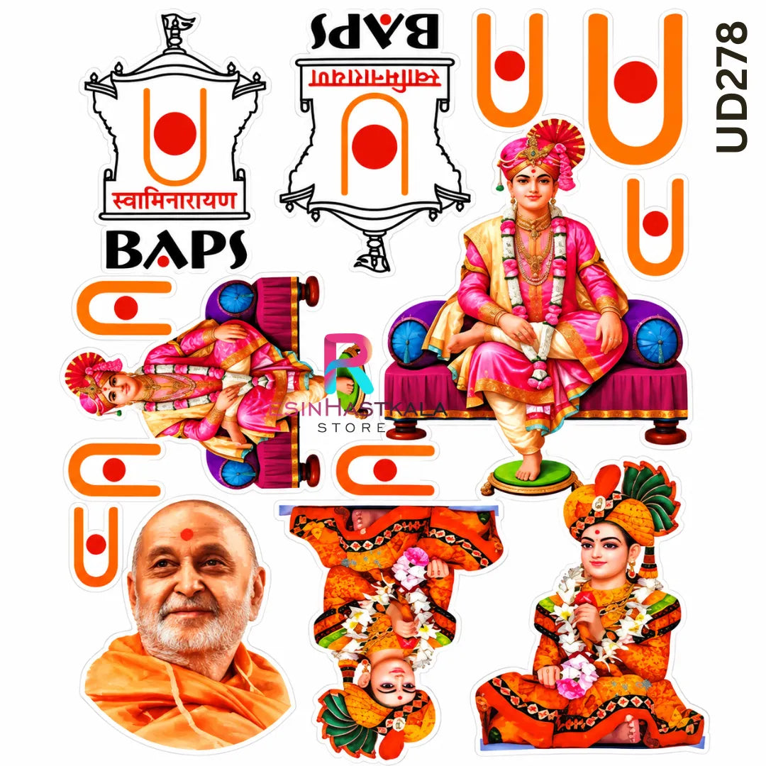 Swaminarayan God UV DTF Sticker โ A6 Size | UD278