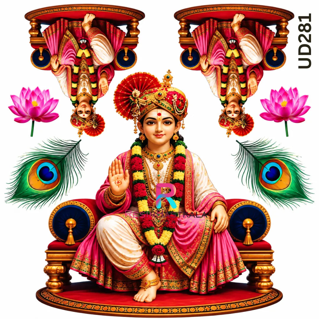 Swaminarayan God UV DTF Sticker โ A6 Size | UD281