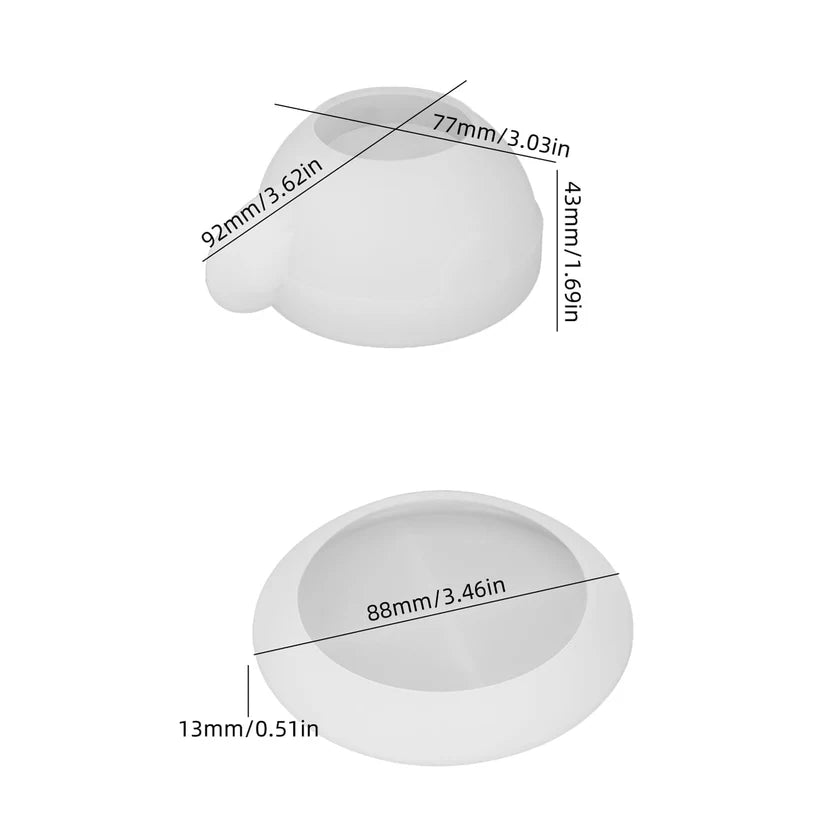 Tea Cup and Saucer Shape Mould Set Mould