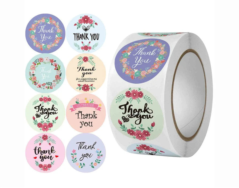 Thank You Sticker Tape G - 500 Stickers