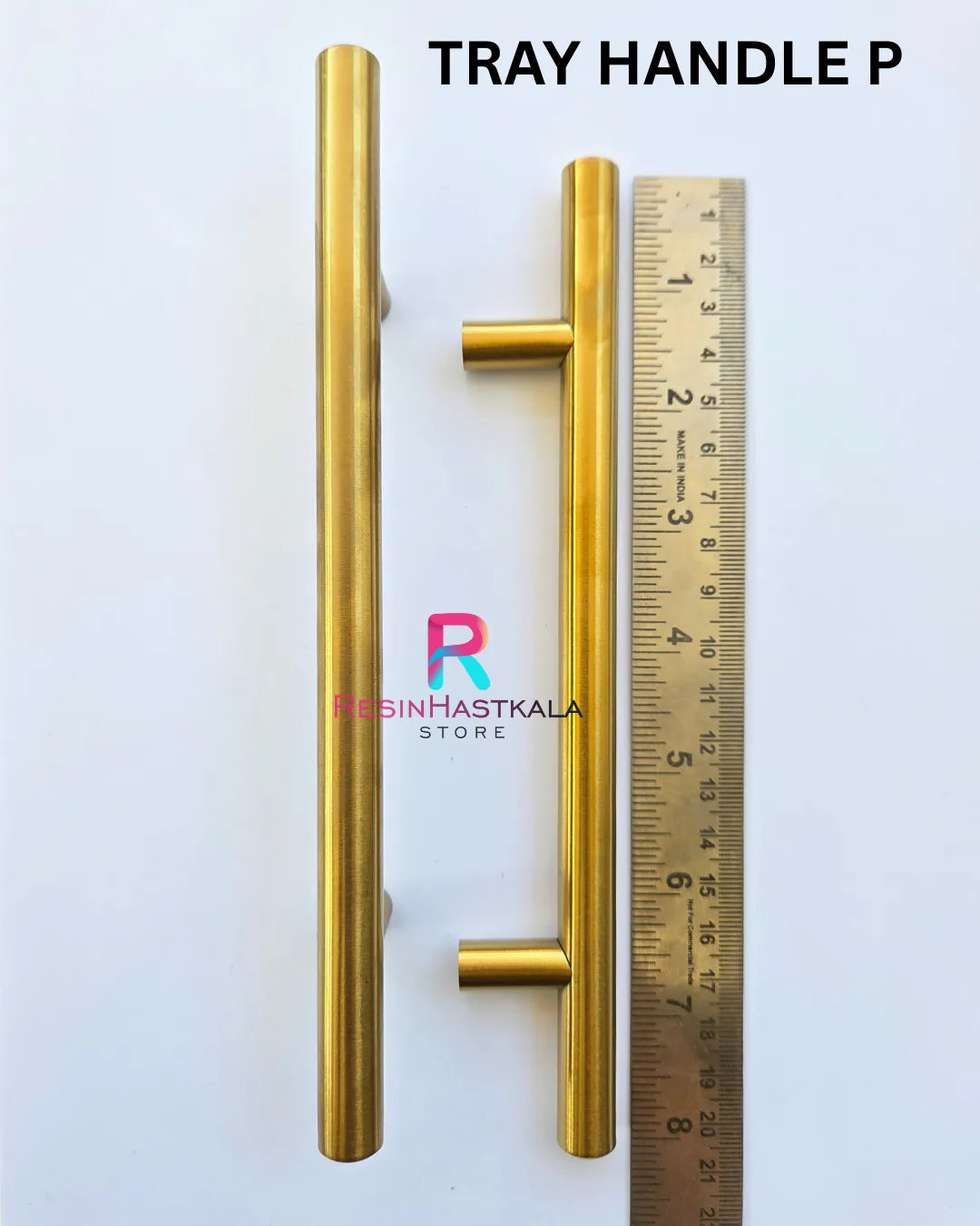 Golden Metal Tray Handle P