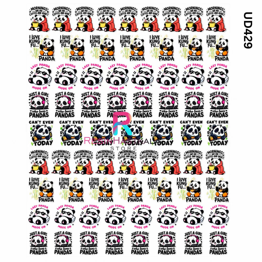 UV DTF Sticker โ A6 Size Cartoon Design for Rakhi & Bracelet Making (UD429)