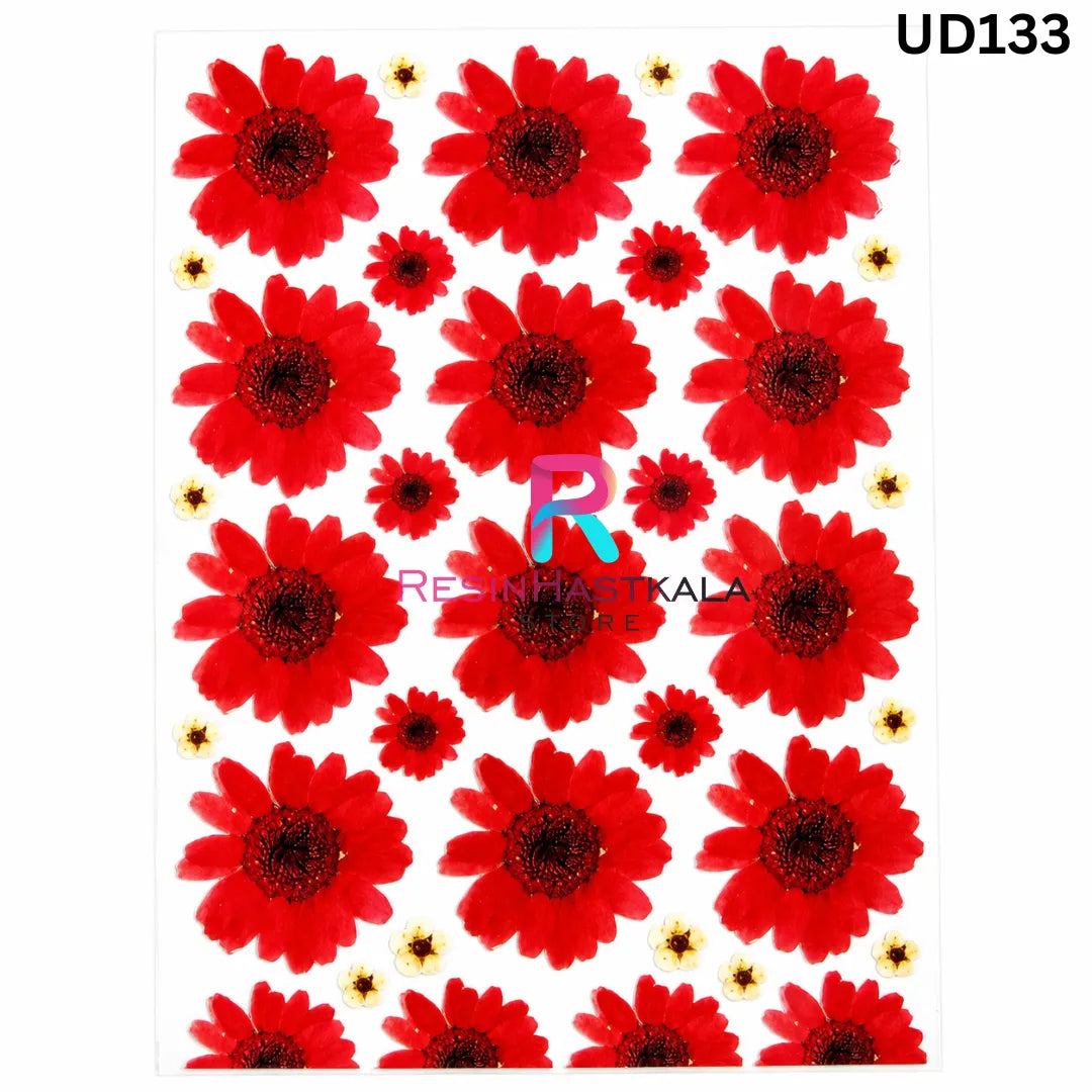 UV DTF Sticker – A6 Size Flower (UD133)