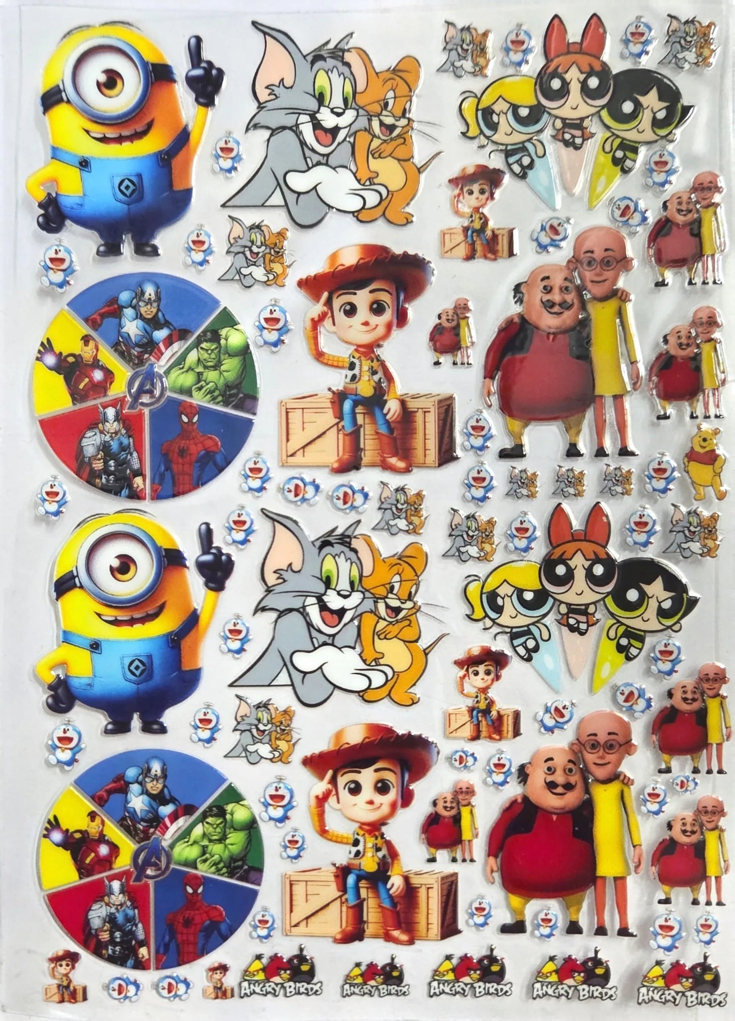 UV DTF Sticker – A6 Size (Cartoon Design) (UD320)