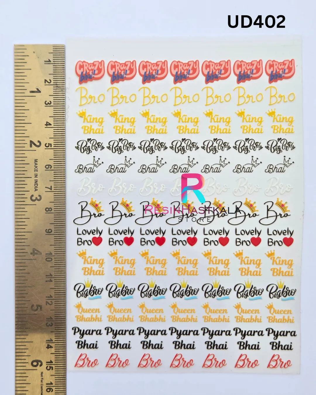 UV DTF Sticker – A6 Size (Rakhi & Bracelet) (UD402)