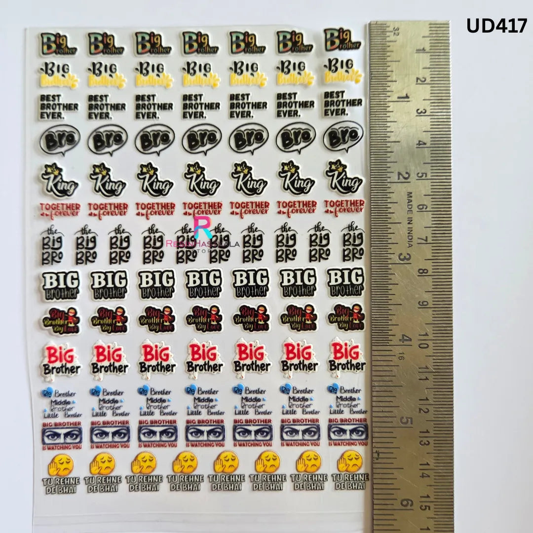 UV DTF Sticker – A6 Size (Rakhi & Bracelet) (UD417)