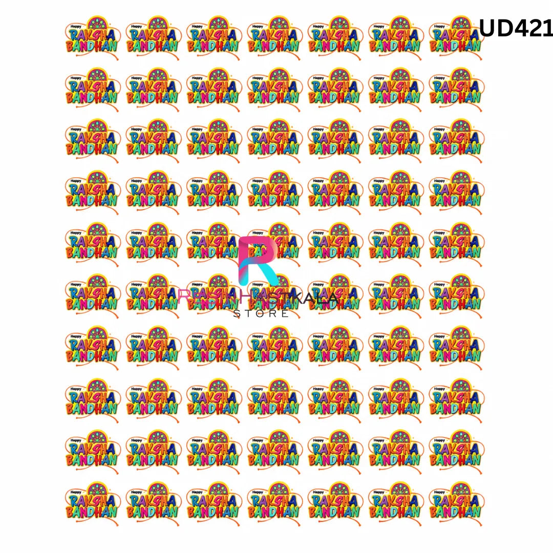 UV DTF Sticker – A6 Size (Rakhi & Bracelet) (UD421)
