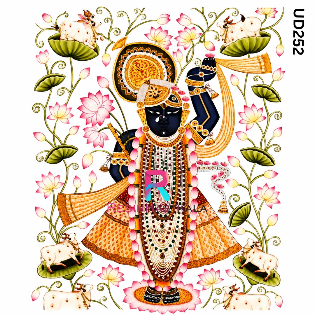 UV DTF Sticker – A6 Size (Shrinathji Design) (UD252)