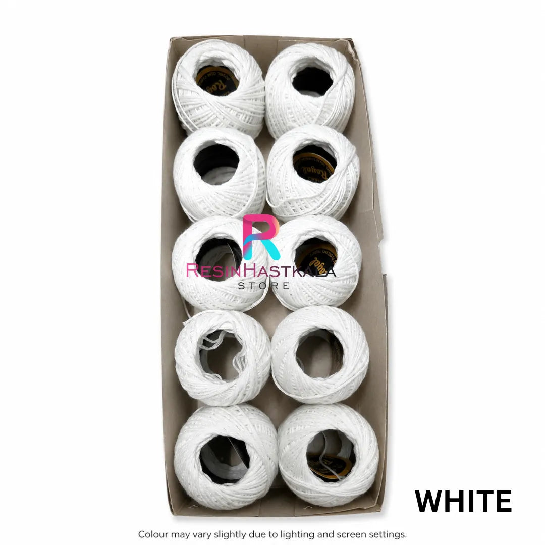 White Rakhi Thread Roll (10 Gram)