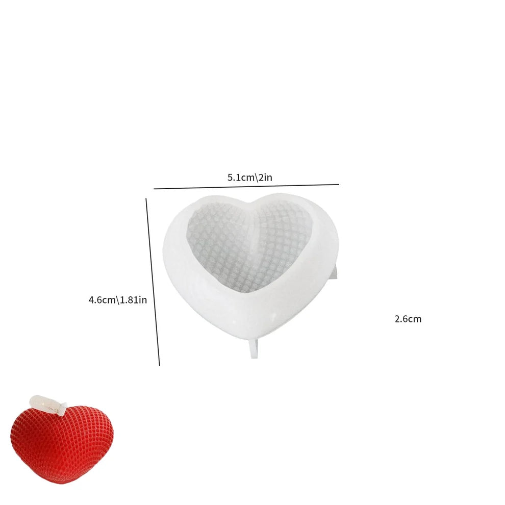 Woven Heart Candle Mould