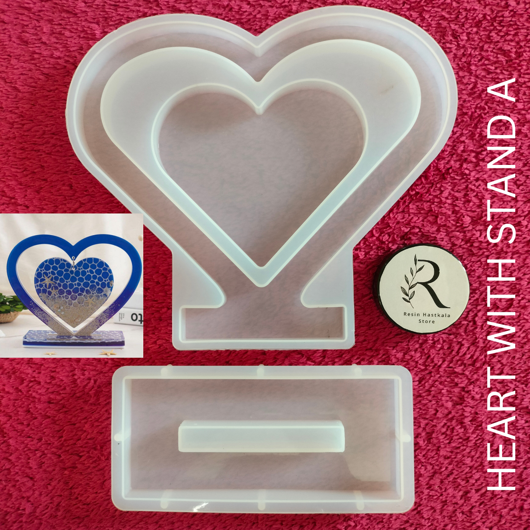 Hanging Heart Photo Frame With Stand Mould A