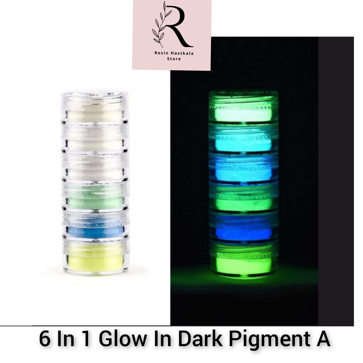 6 In 1 Glow In Dark Pigment A