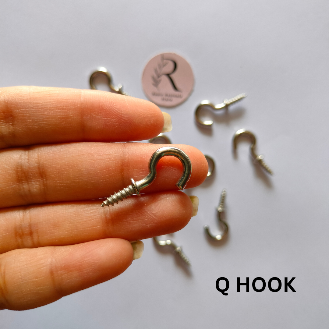 Q Hook For Name Plate Or Hanging