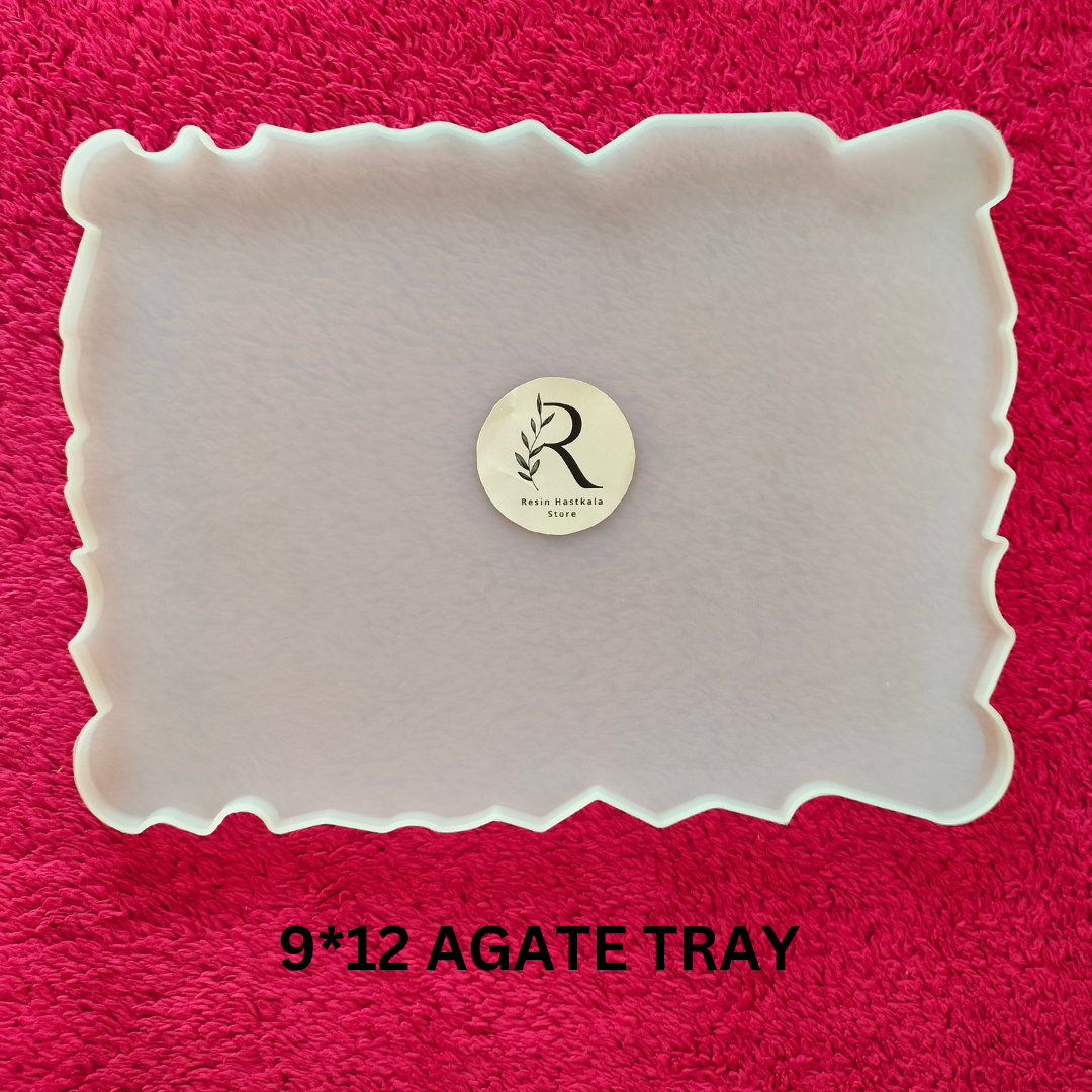 9*12 Inch Rectangle Agate Tray Mould