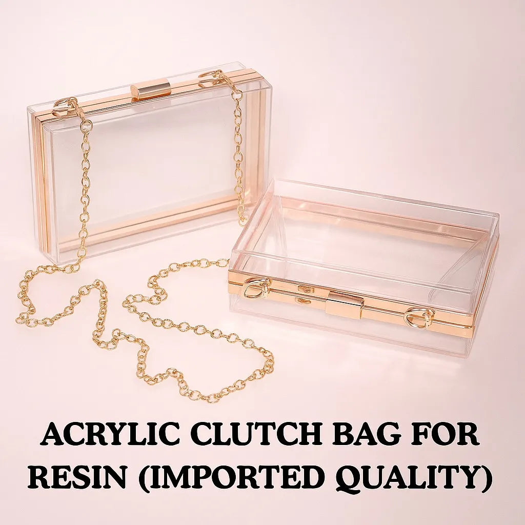 Acrylic Clutch Bag For Resin (Imported Quality)