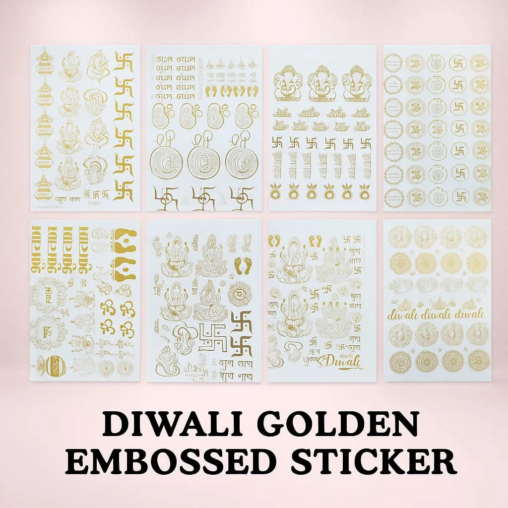 Diwali Embossed Sticker
