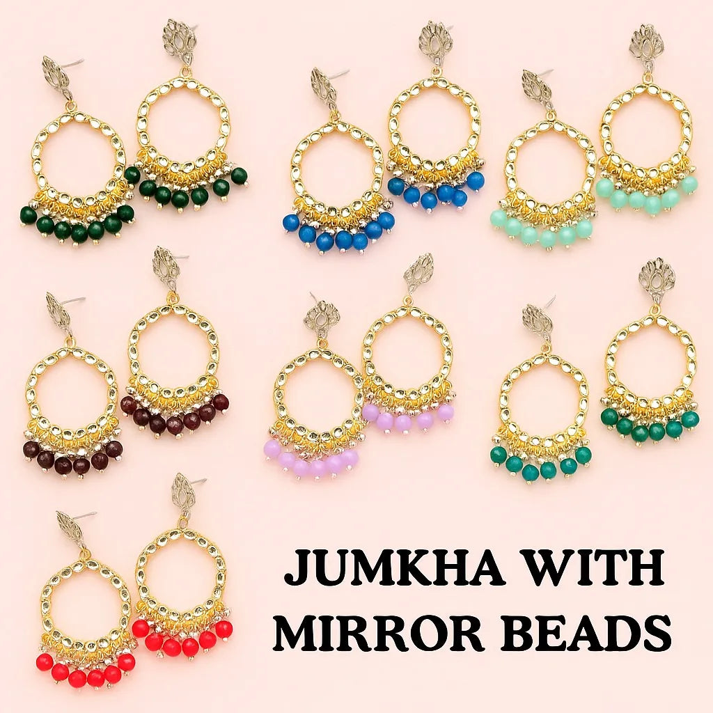 Jumkha With Mirror Beads