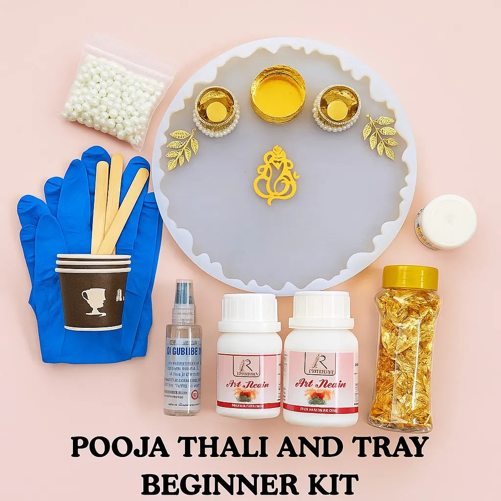 Pooja Thali And Tray Beginner Kit