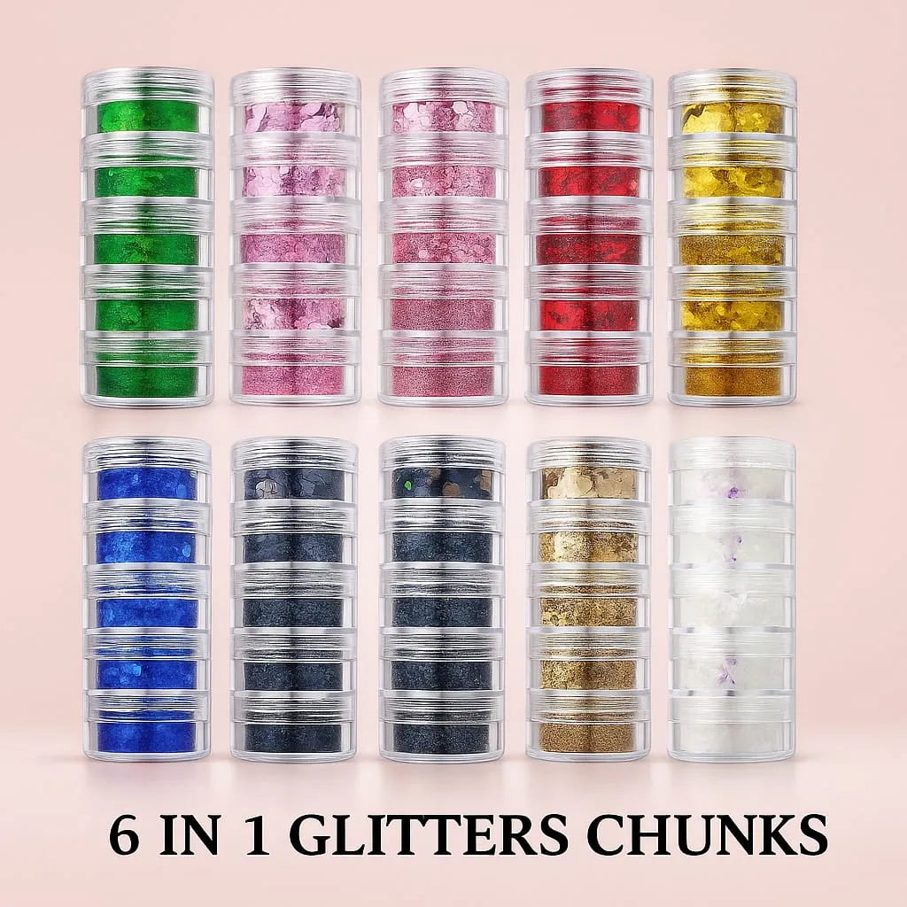 6 In 1 Glitters & Chunks