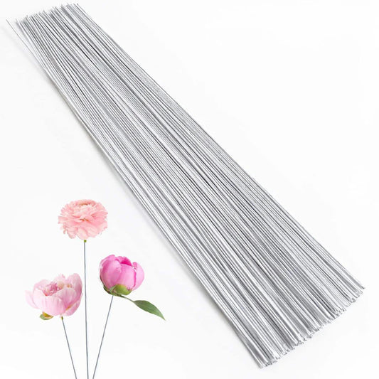 1.2mm Thin White Paper Coated Stem Wire – 100 Gram Pack (Approx. 40 Stems)