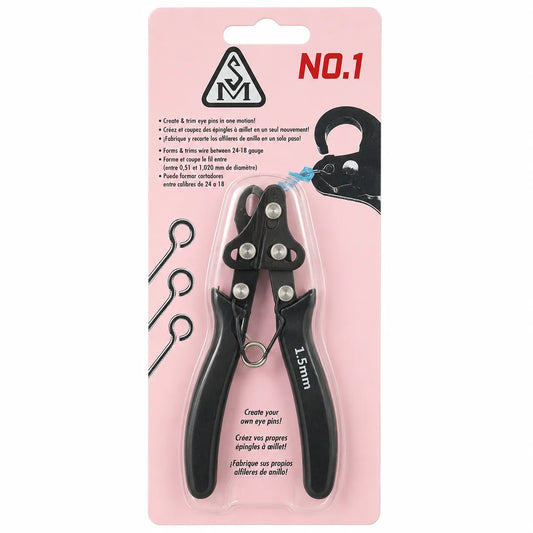 1.5 mm Eye Pin Making Pliers for Jewellery Making – Eye Loop Forming Tool for Wire Wrapping, Earrings, Bracelets & DIY Craft Projects